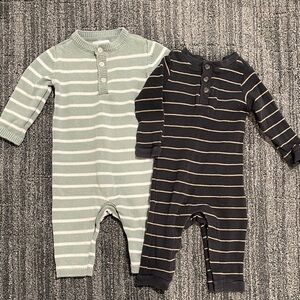Little Planet Striped Romper Bundle